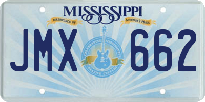 MS license plate JMX662