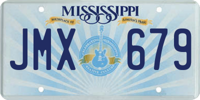 MS license plate JMX679