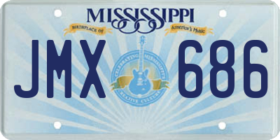 MS license plate JMX686