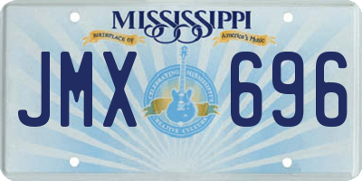 MS license plate JMX696