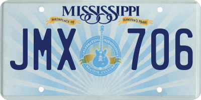 MS license plate JMX706