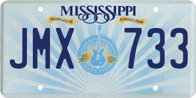 MS license plate JMX733