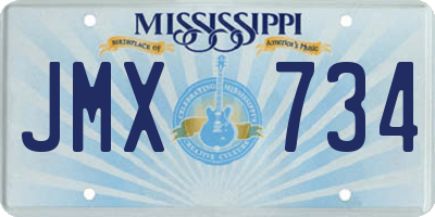 MS license plate JMX734