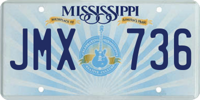 MS license plate JMX736
