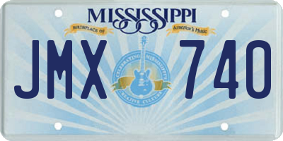 MS license plate JMX740