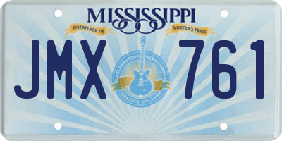 MS license plate JMX761