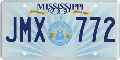 MS license plate JMX772