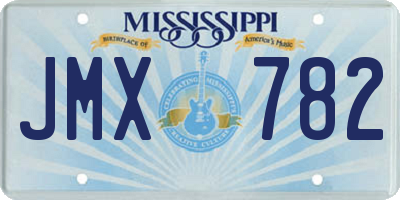 MS license plate JMX782