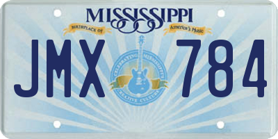 MS license plate JMX784