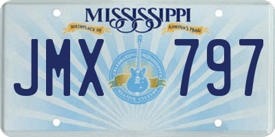 MS license plate JMX797