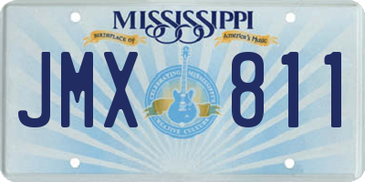 MS license plate JMX811