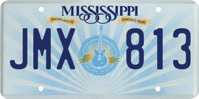 MS license plate JMX813
