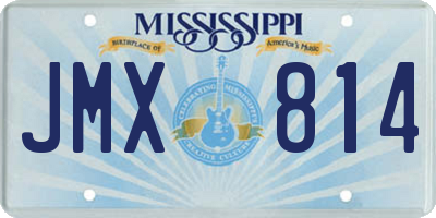 MS license plate JMX814