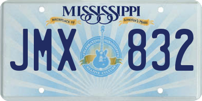 MS license plate JMX832