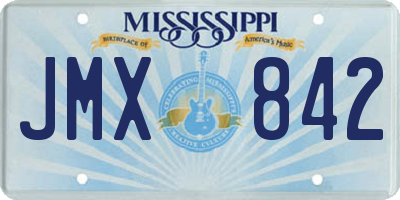 MS license plate JMX842