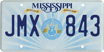 MS license plate JMX843