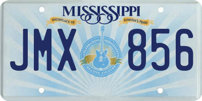 MS license plate JMX856
