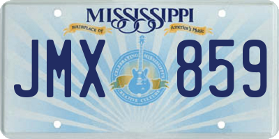 MS license plate JMX859