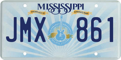 MS license plate JMX861