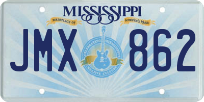 MS license plate JMX862