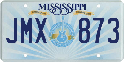 MS license plate JMX873
