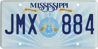 MS license plate JMX884