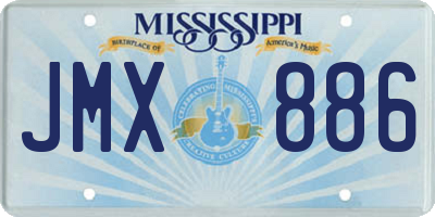 MS license plate JMX886