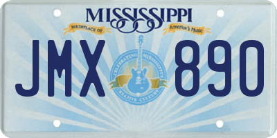 MS license plate JMX890