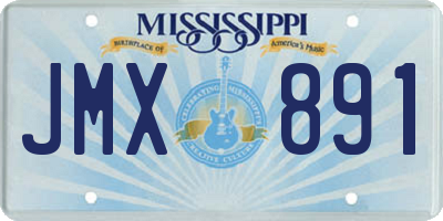 MS license plate JMX891