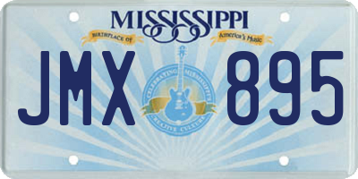 MS license plate JMX895