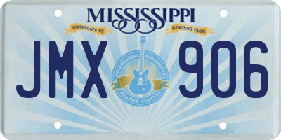 MS license plate JMX906
