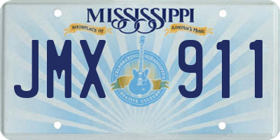 MS license plate JMX911