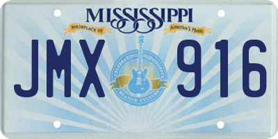 MS license plate JMX916