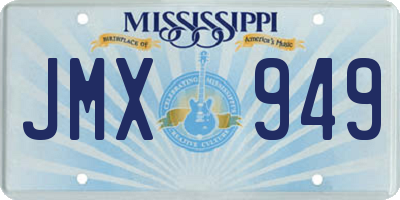 MS license plate JMX949