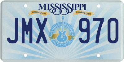 MS license plate JMX970