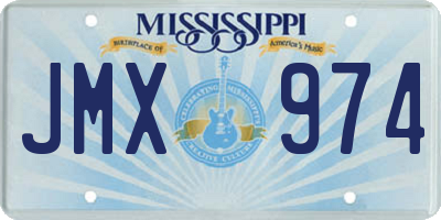 MS license plate JMX974
