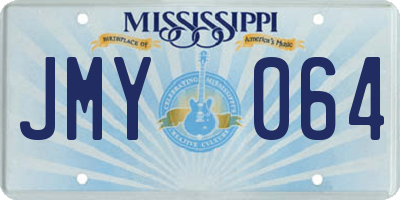 MS license plate JMY064