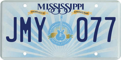 MS license plate JMY077