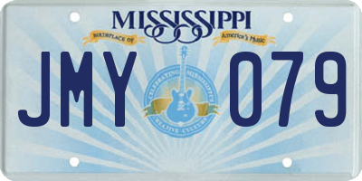 MS license plate JMY079