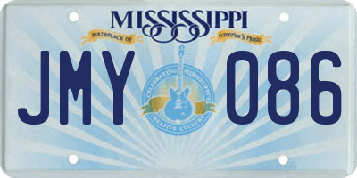 MS license plate JMY086