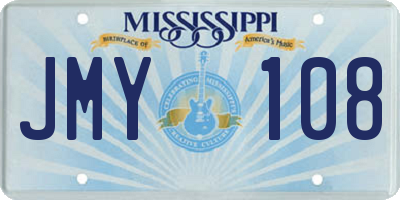 MS license plate JMY108