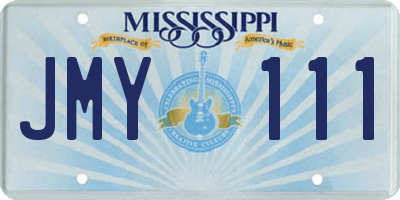MS license plate JMY111