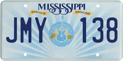 MS license plate JMY138