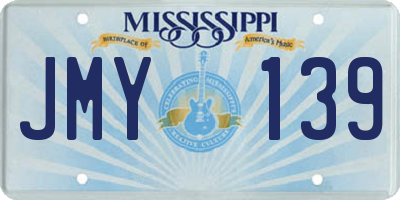 MS license plate JMY139