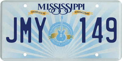 MS license plate JMY149