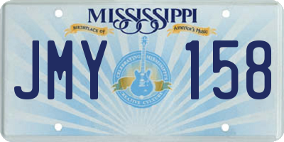 MS license plate JMY158