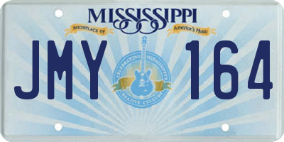 MS license plate JMY164