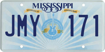 MS license plate JMY171