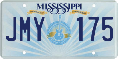 MS license plate JMY175