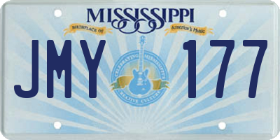 MS license plate JMY177